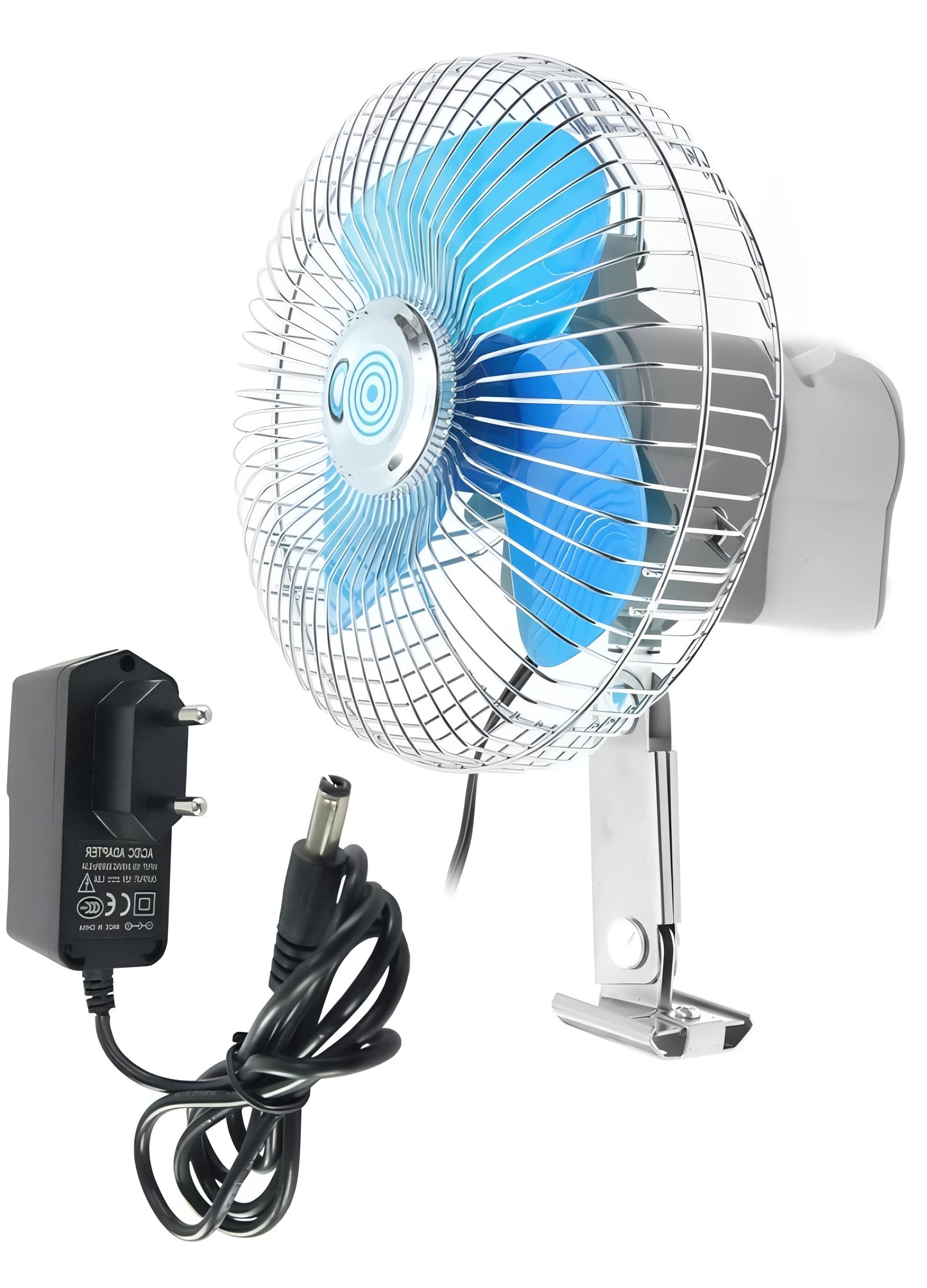 NHR 12 Volts DC Oscillating automotive Fan Directly Run Through Solar Panel or Any 12 Volts Battery, Car Interior Fan, Portable Fan (12 V)